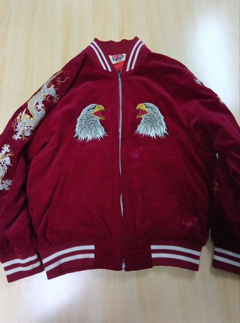 London　F.B.横須賀 　ベロア　スカジャン