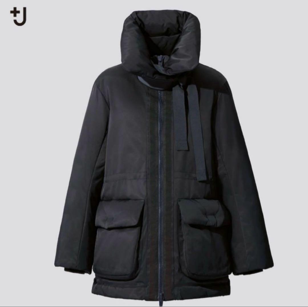 UNIQLO+J ハイブリッドダウンショートコート　BLACK