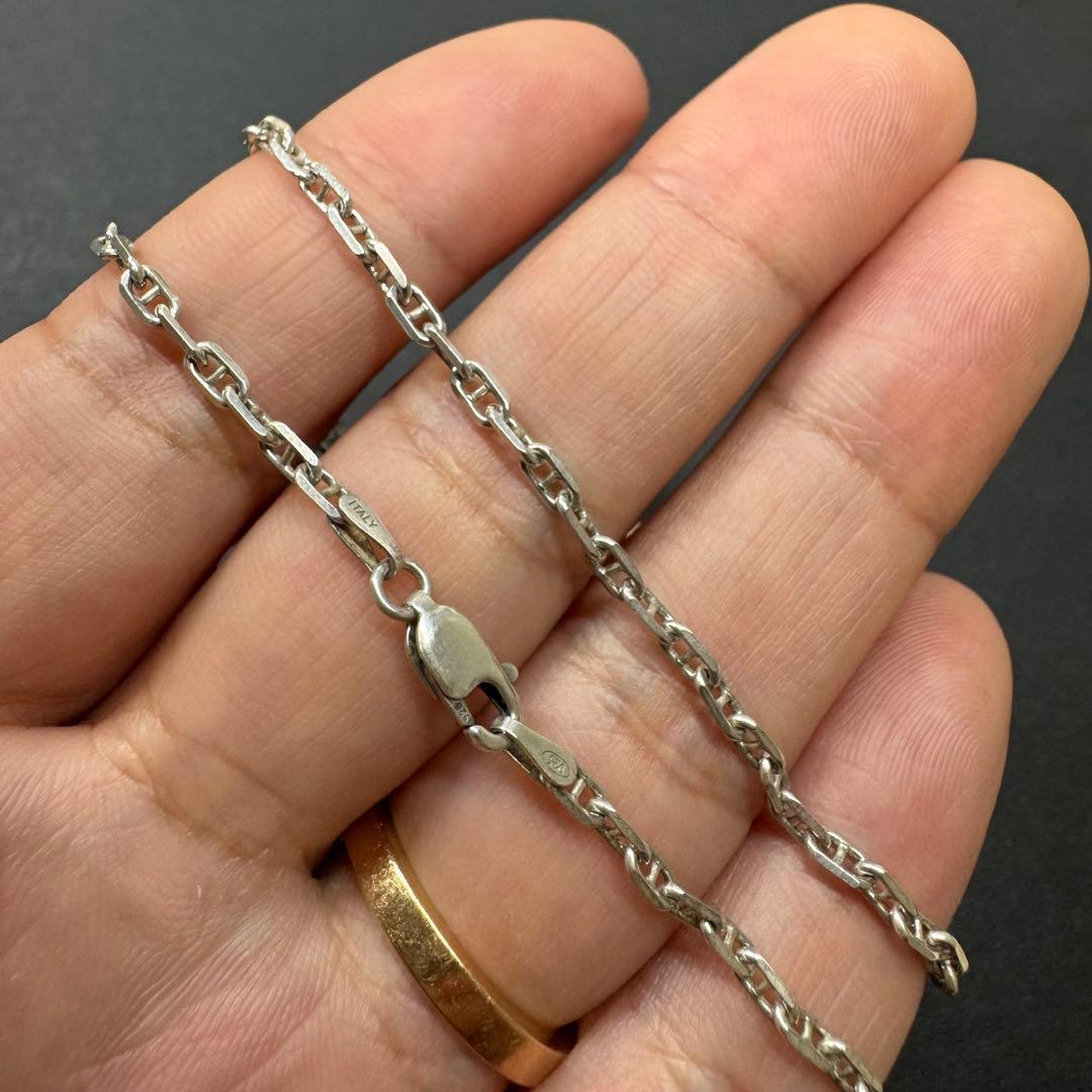 【イタリア製 50㎝】アンカーチェーン ネックレス silver925