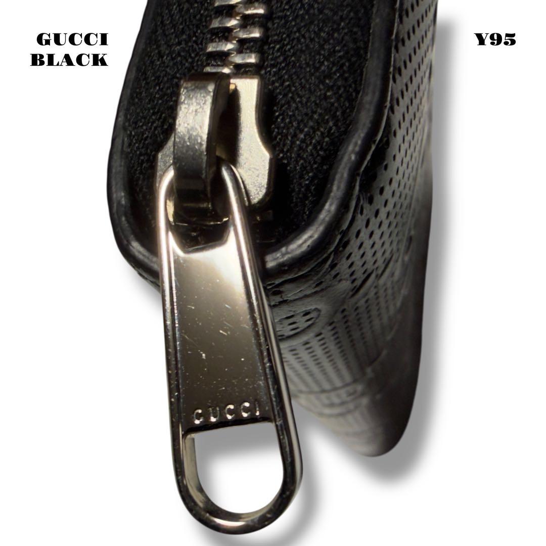 ★限定出品★ GUCCI グッチ ラウンド ジップ ウォレット 長財布 ブラック