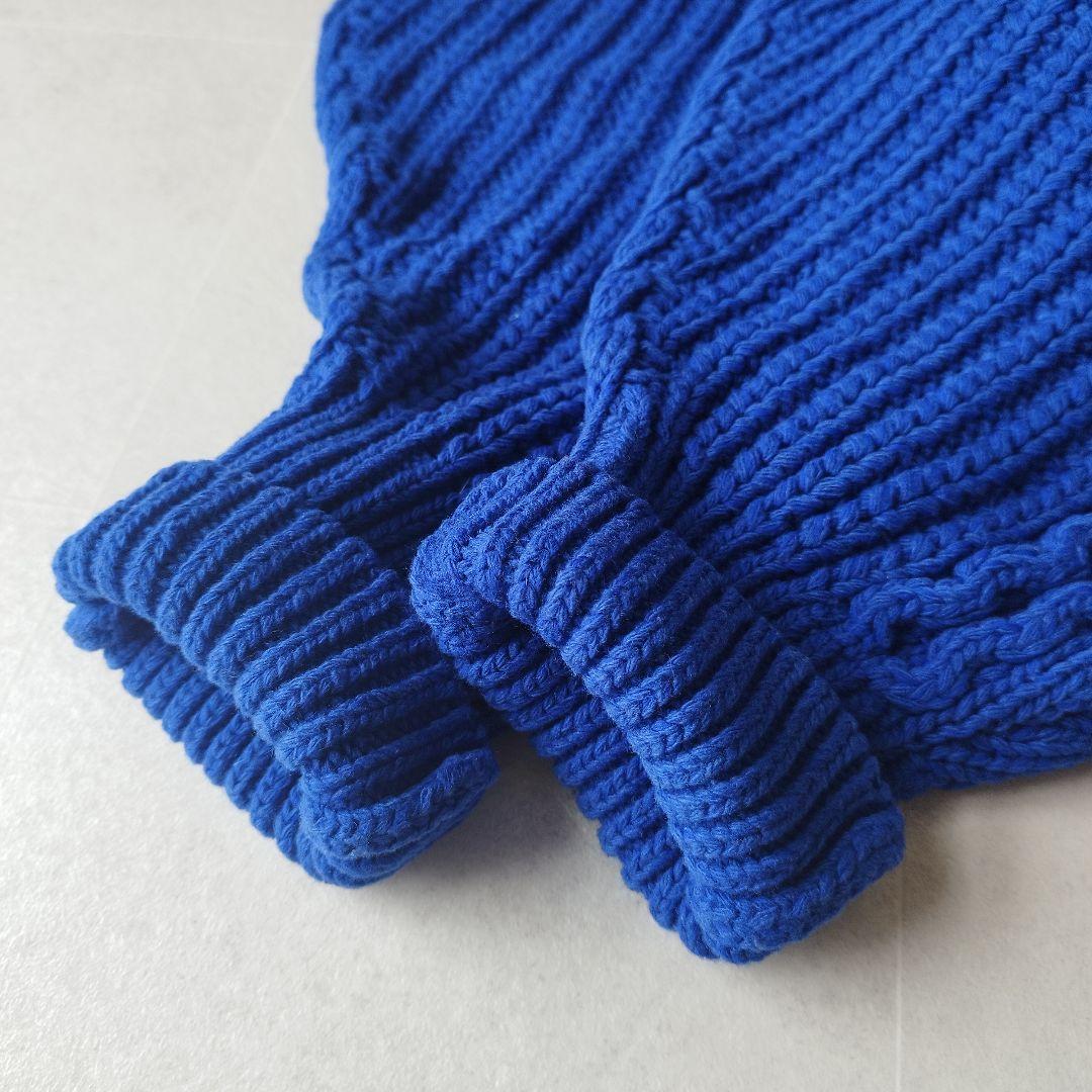 個性派エンフォルド Aran Pattern Volume Sleeve ニット