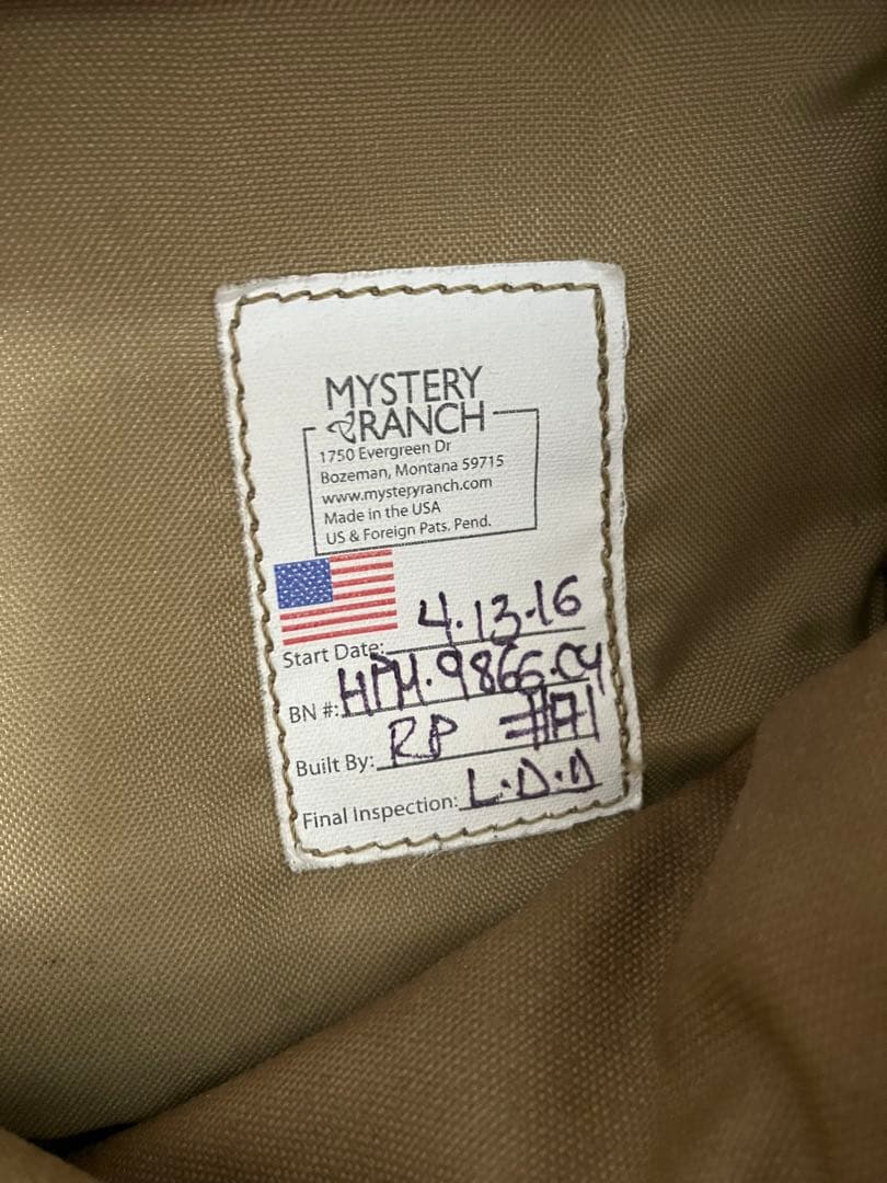 ミステリーランチ ヒップモンキー USA コヨーテ