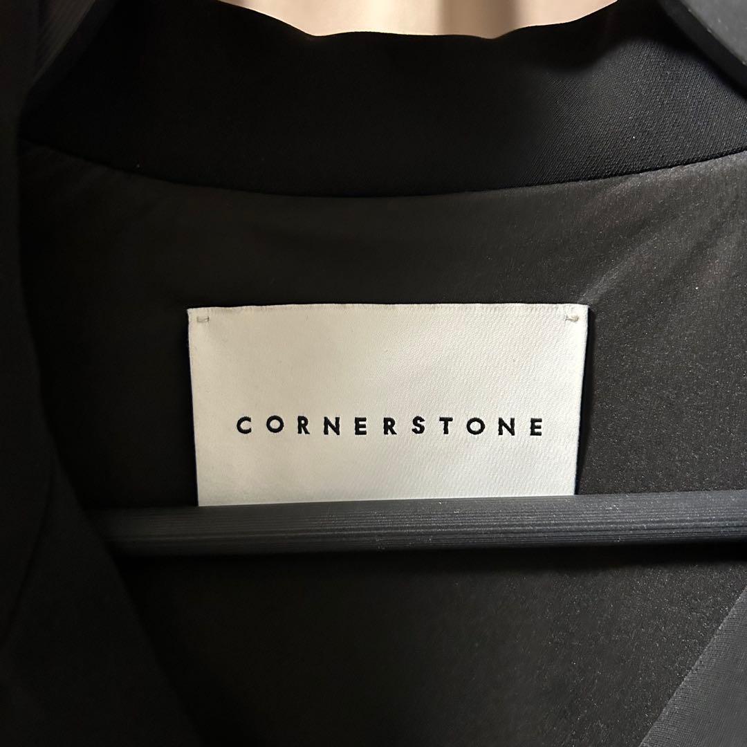 トップス CORNERSTONE 22ss black shirt jacket