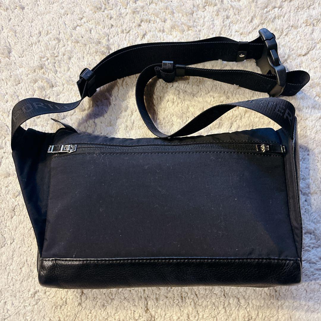 希少レア！廃番品PORTER RELAX ボディバッグ 本革 レザー×ナイロン