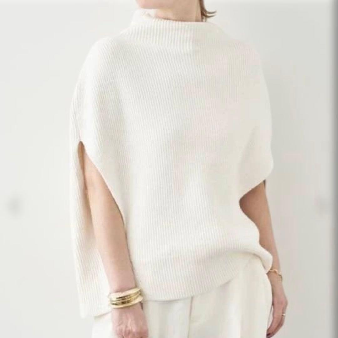 【Deuxieme Classe】 LEWES アゼ PONCHO ホワイト
