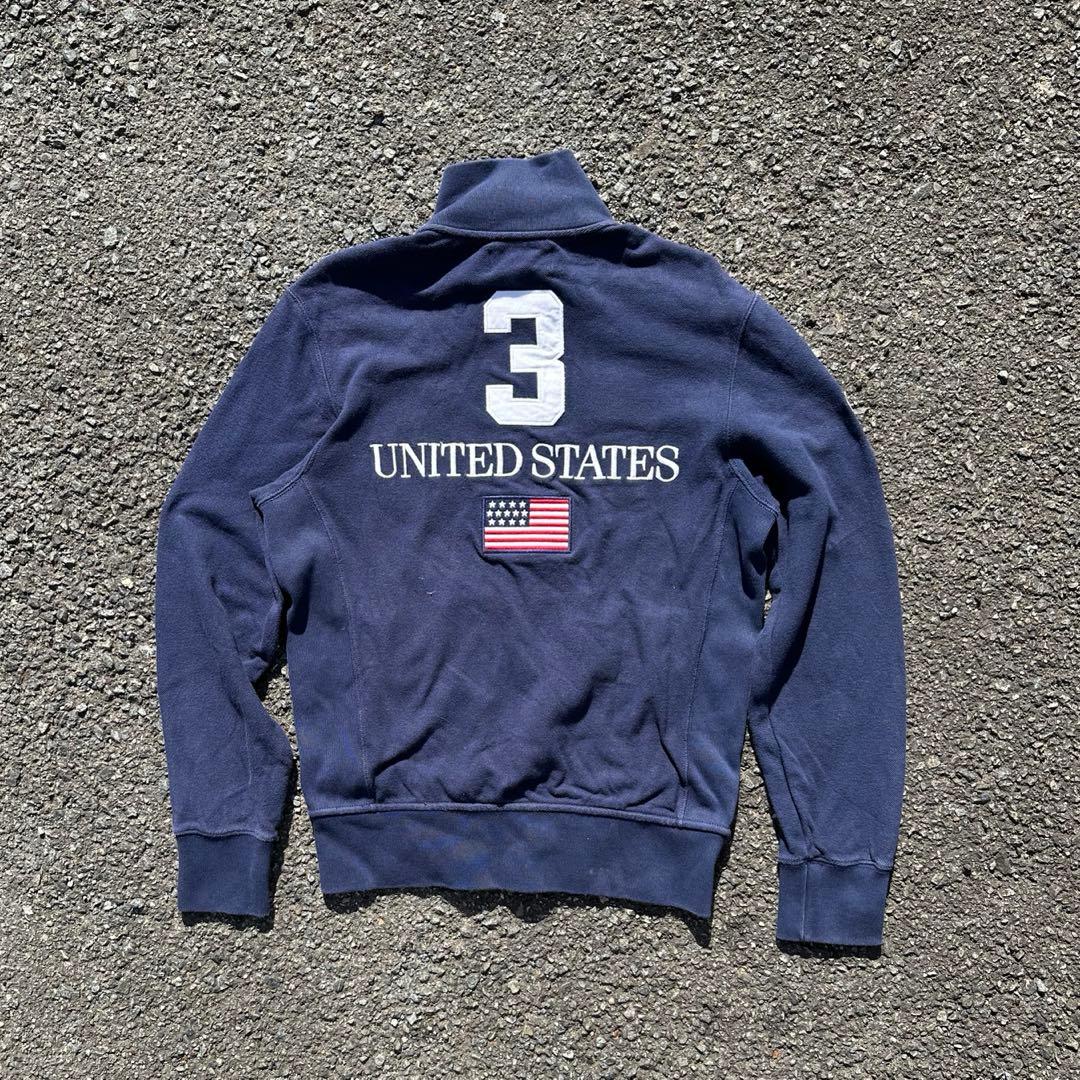 ラルフローレン　ジップアップ　スウェット　Mサイズ