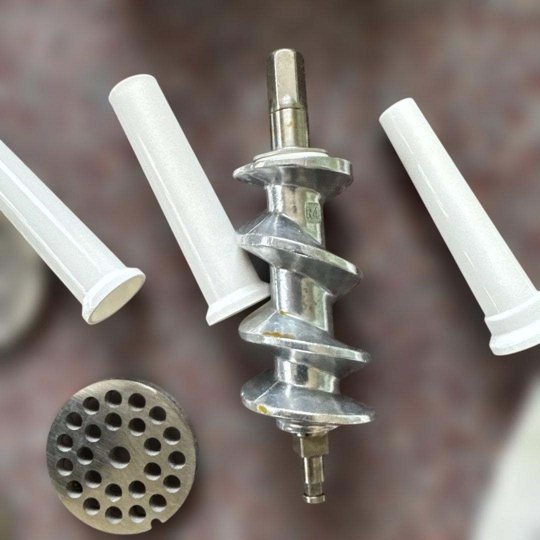 【新品同様ミキサー 】肉挽き機能付き ブラック シルバー