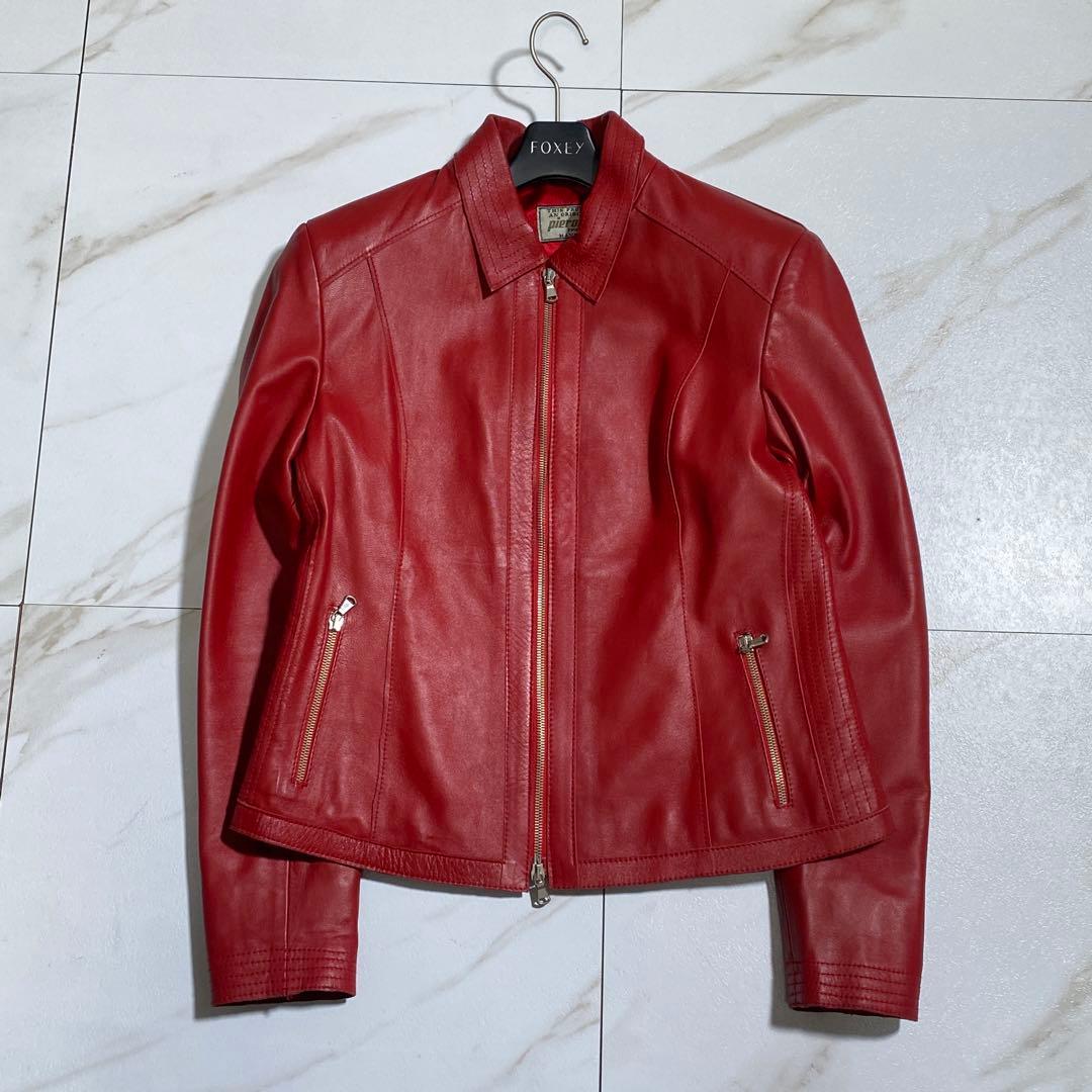 未使用級♡PIEROTUCCI 羊革レザージャケット イタリア製 定価10万円