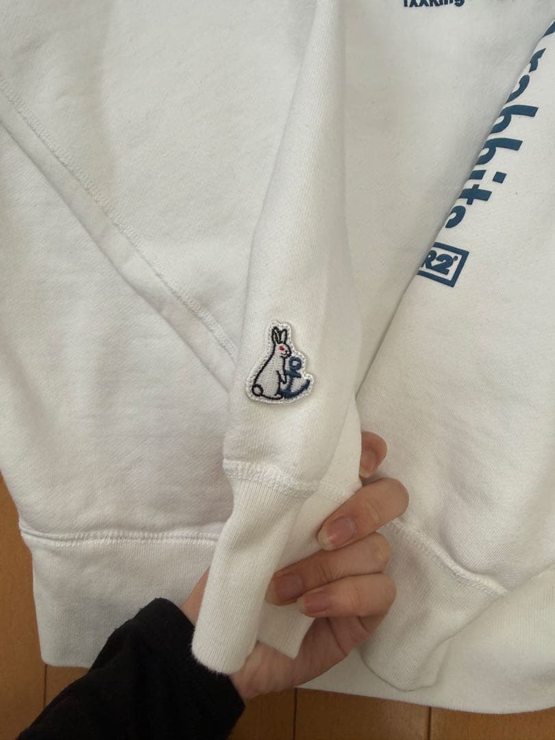 fr2 ボックスロゴパーカー白 Mサイズ