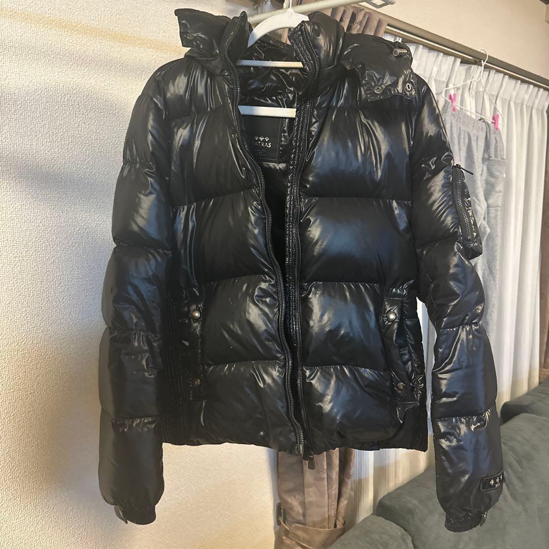 TATRAS フード付き ブラックダウンジャケット