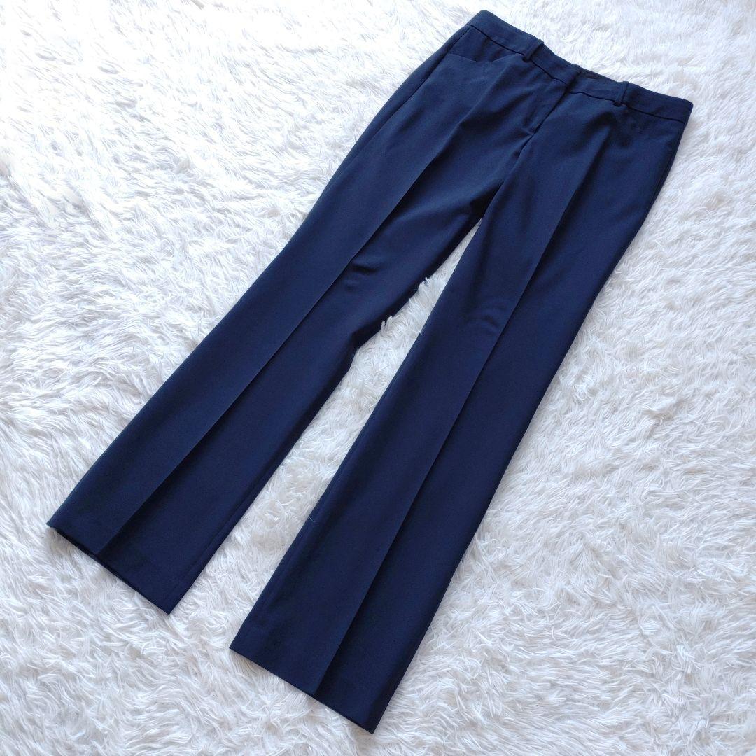 【大きいサイズ】Theory パンツスーツ セットアップ ネイビー ウール