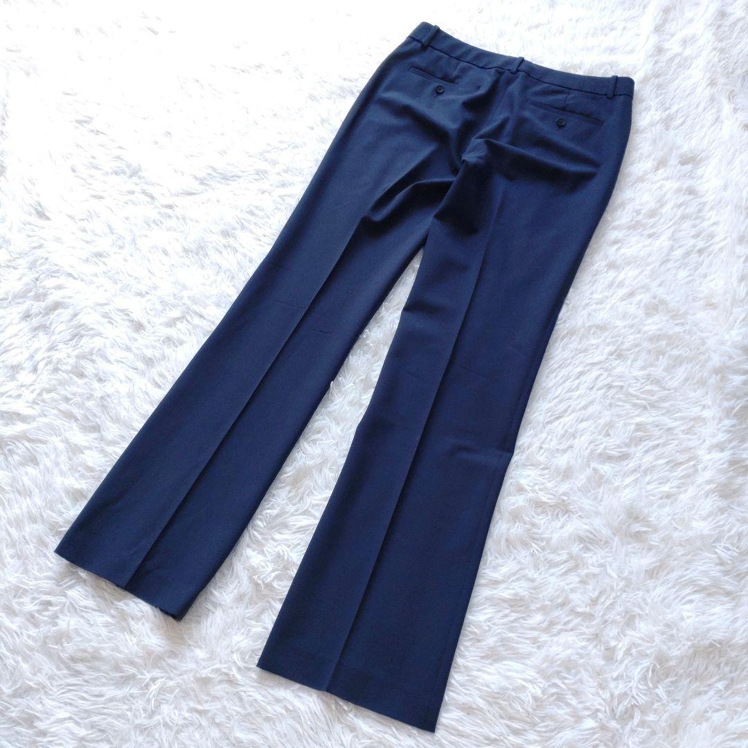 【大きいサイズ】Theory パンツスーツ セットアップ ネイビー ウール