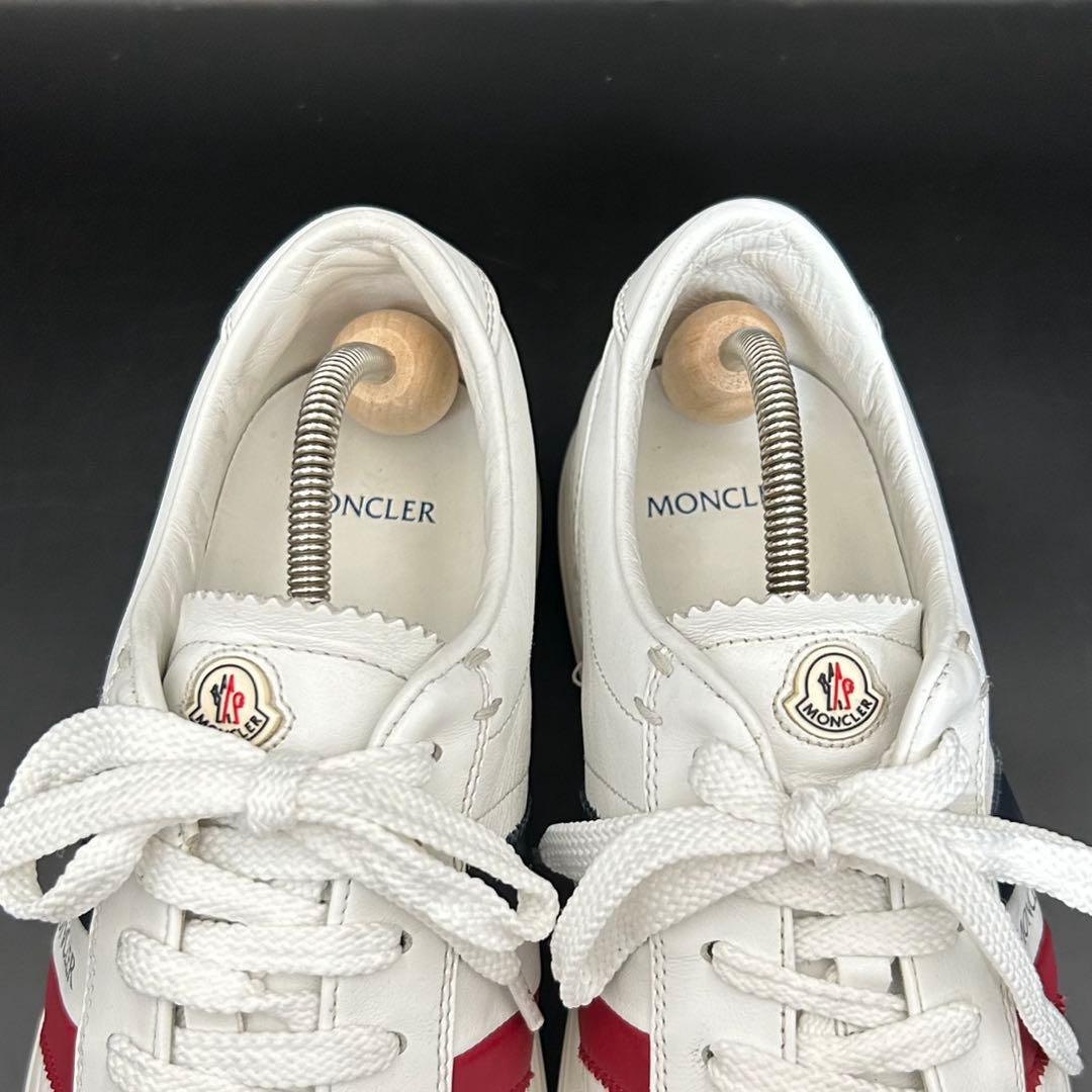 【極美品】モンクレール ローカットスニーカー NEW MONACO メンズ 白