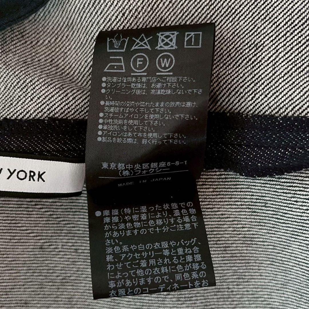 【美品】フォクシー ワンピースドレス ナルシス フレアひざ丈 デニム40