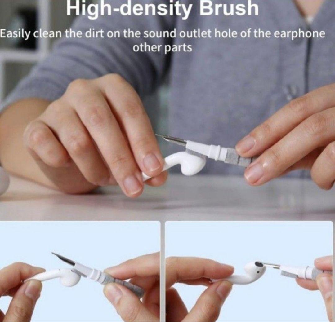 ✨スタイリッシュ✨ イヤホンクリーナーキット 多機能 ブルー 0