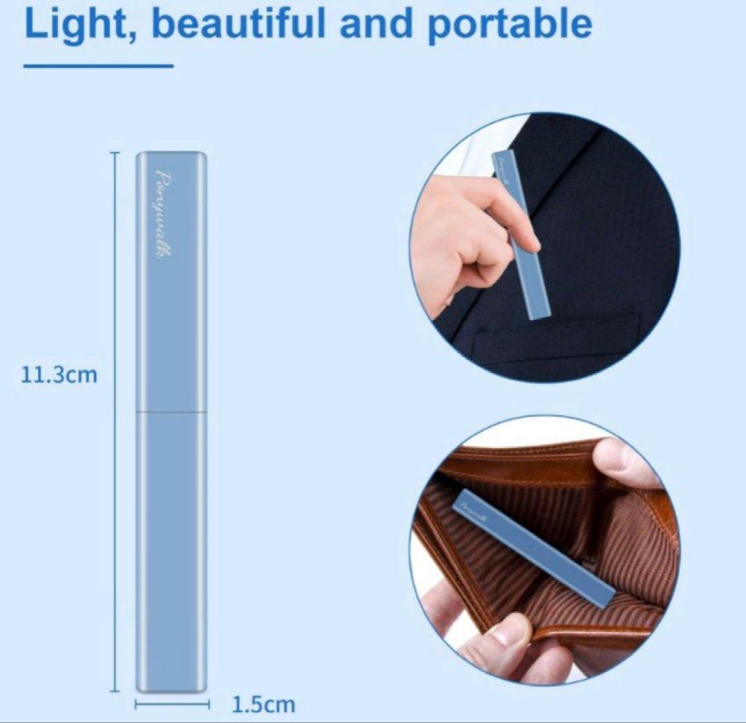 ✨スタイリッシュ✨ イヤホンクリーナーキット 多機能 ブルー 0