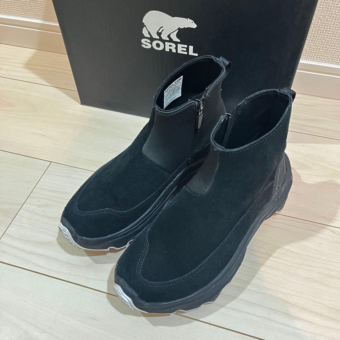 美品 SOREL ソレル ブラック レインシューズ スノーブーツ スニーカー