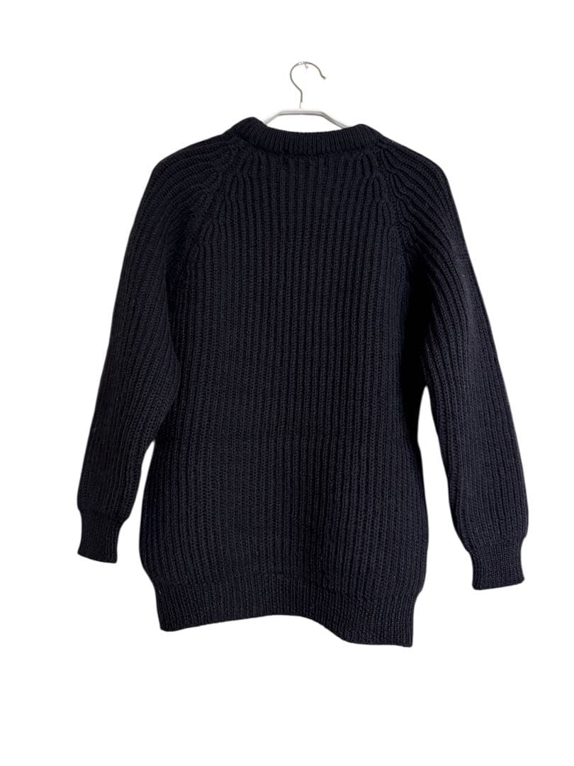 英国製 Baker Brown 畔編み リブニット 40 ブラック