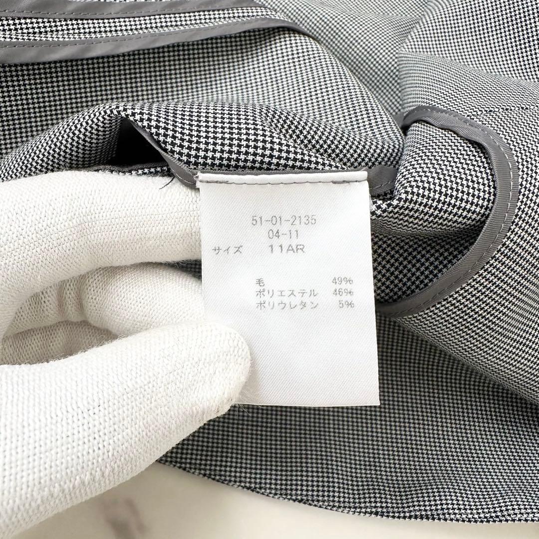 極美品✨NEW YOKER ニューヨーカー　パンツスーツ　スーツ　千鳥柄　L