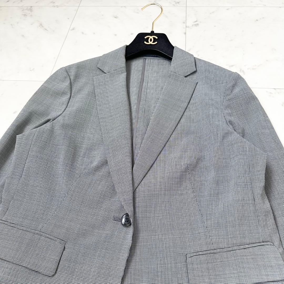 極美品✨NEW YOKER ニューヨーカー　パンツスーツ　スーツ　千鳥柄　L