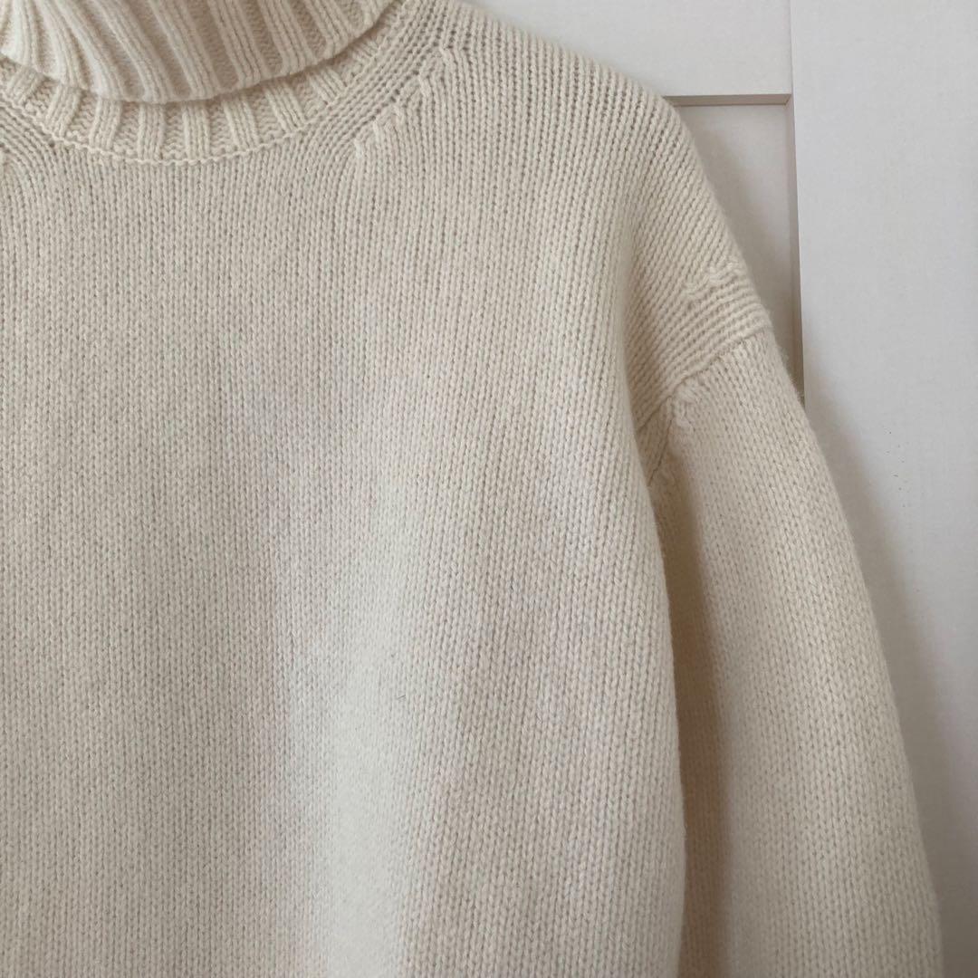 ギャルリーヴィー GALERIE VIE ファインウール ハイネックプルオーバー