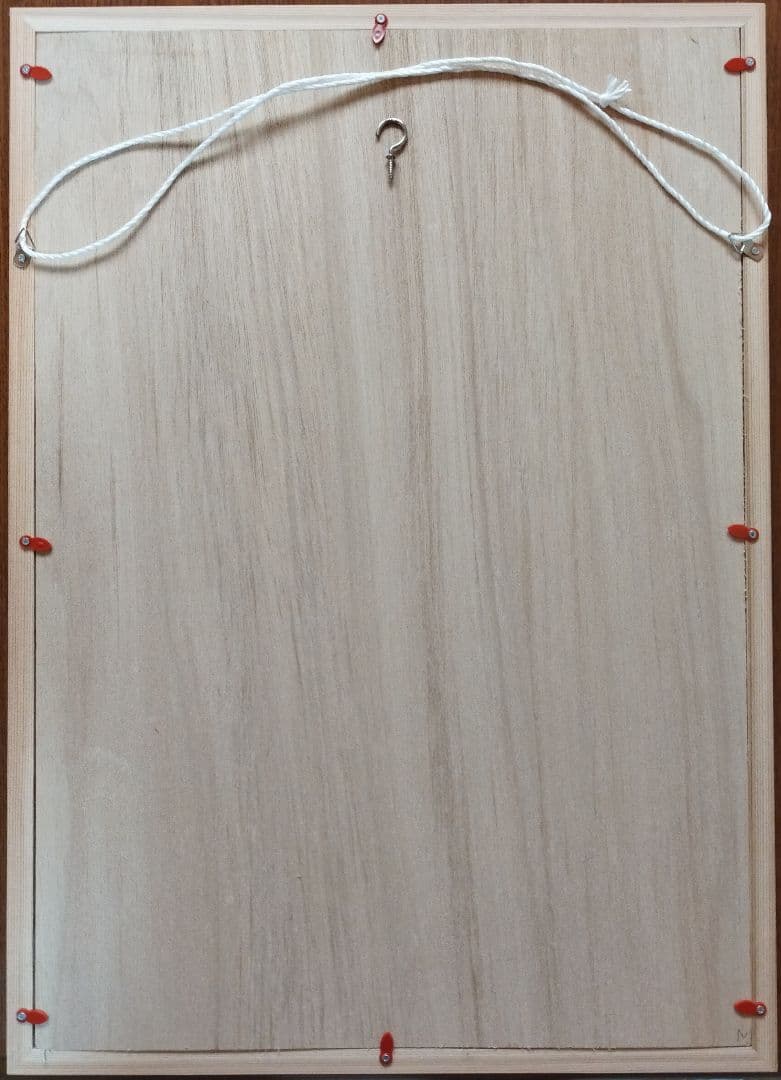 はこ　48 ❣️特価❣️麻の葉組子　組子絵柄吹き抜け 2枚一組木製額縁