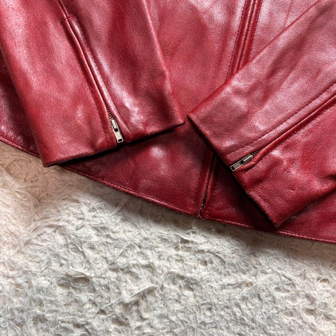 【極希少】 OLD GAP 90s Y2K 本革 レザー ジャケット ボルドー