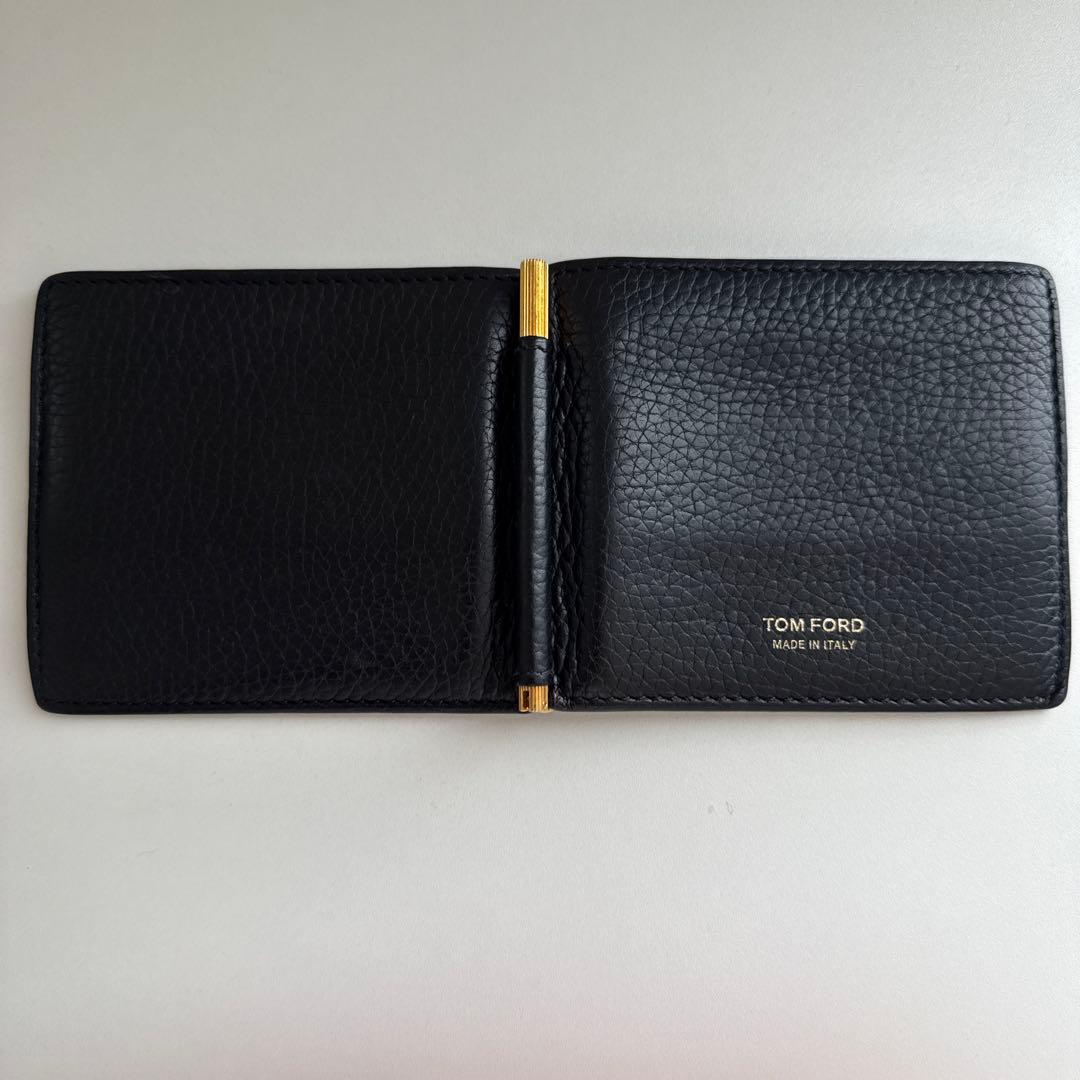 TOM FORD ブラック 二つ折りマネークリップ
