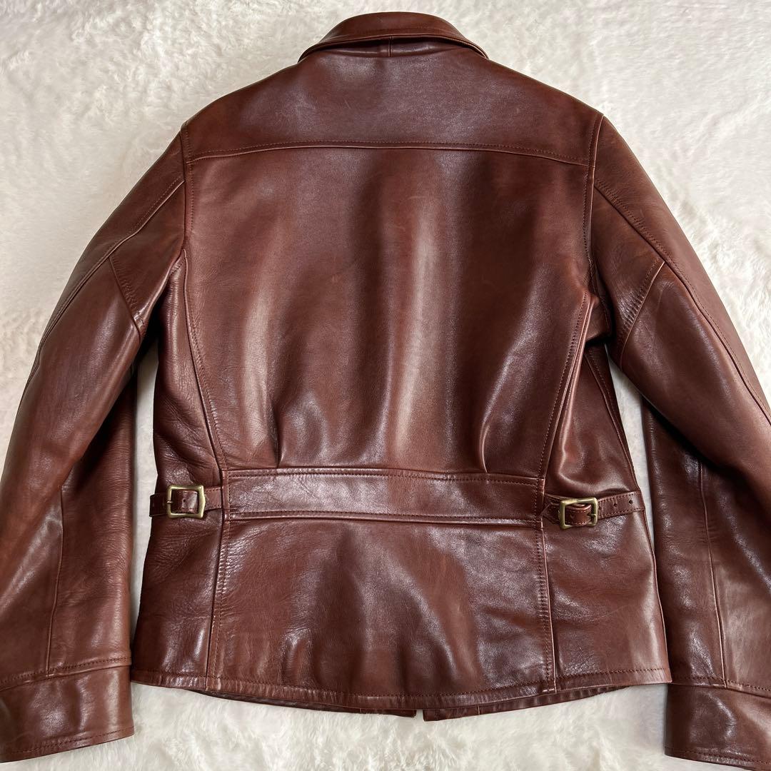 美品 Y'2 LEATHER ワイツーレザー別注品 MWS 馬革ライダース L