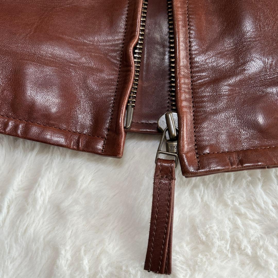 美品 Y'2 LEATHER ワイツーレザー別注品 MWS 馬革ライダース L