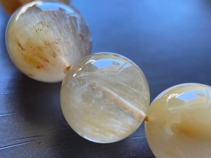 高品質美品No:1109 サゲニティッククォーツ然石早い者勝ブレスレット