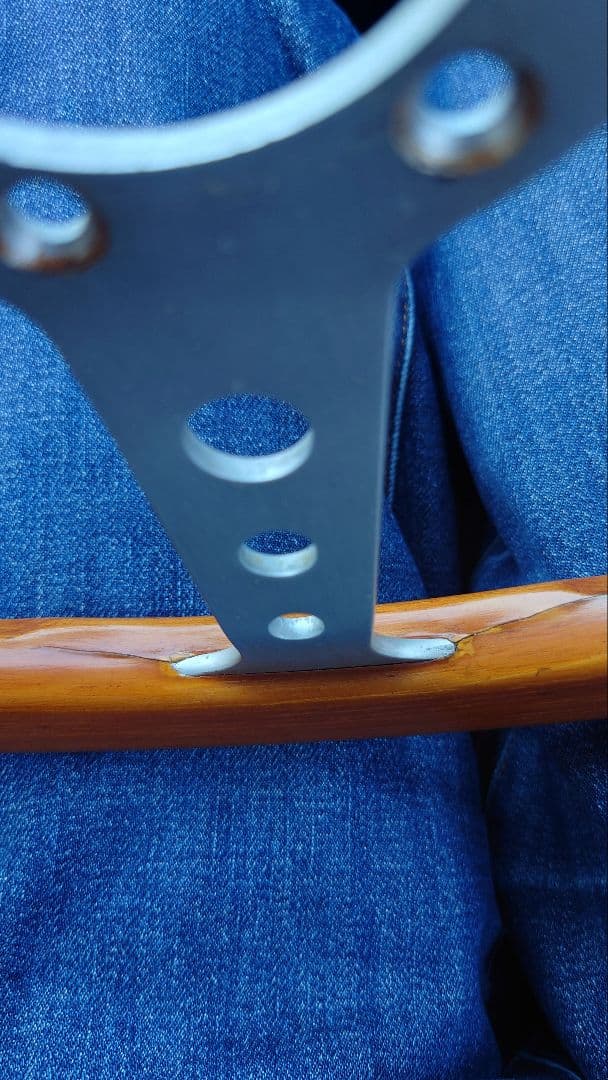 MOMO INDY 32φ ウッドステアリング 当時物