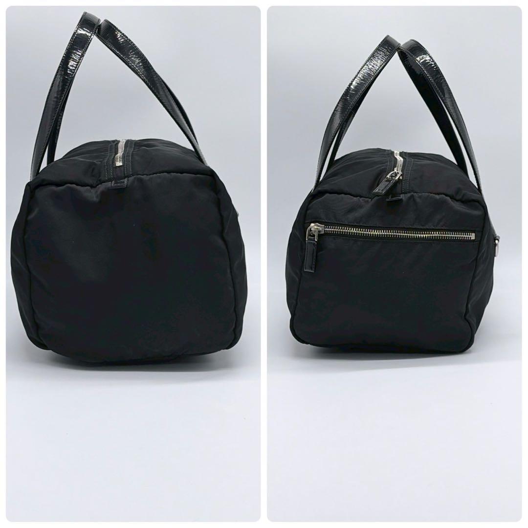 PRADA プラダ ハンドバッグ ミニボストンバッグ ナイロン レザー NERO