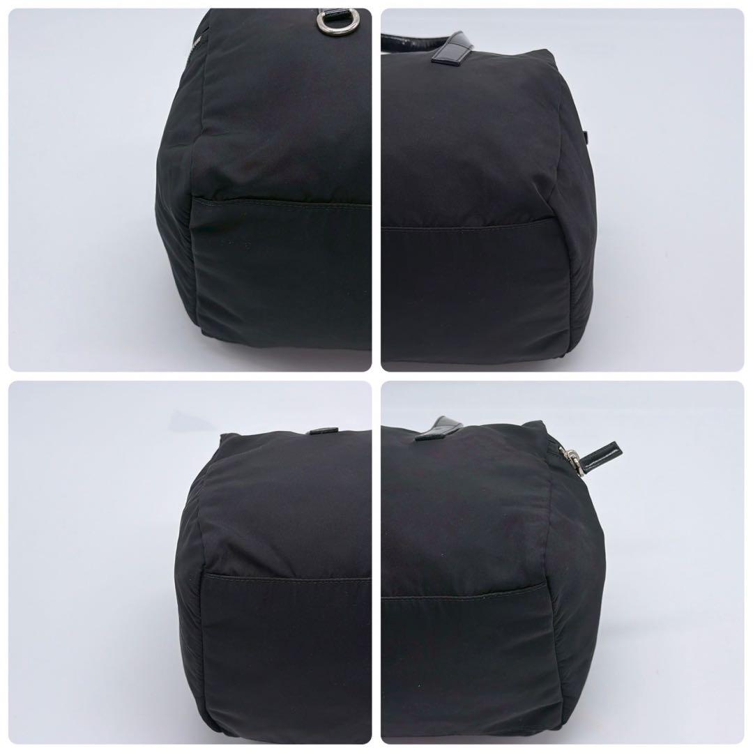 PRADA プラダ ハンドバッグ ミニボストンバッグ ナイロン レザー NERO