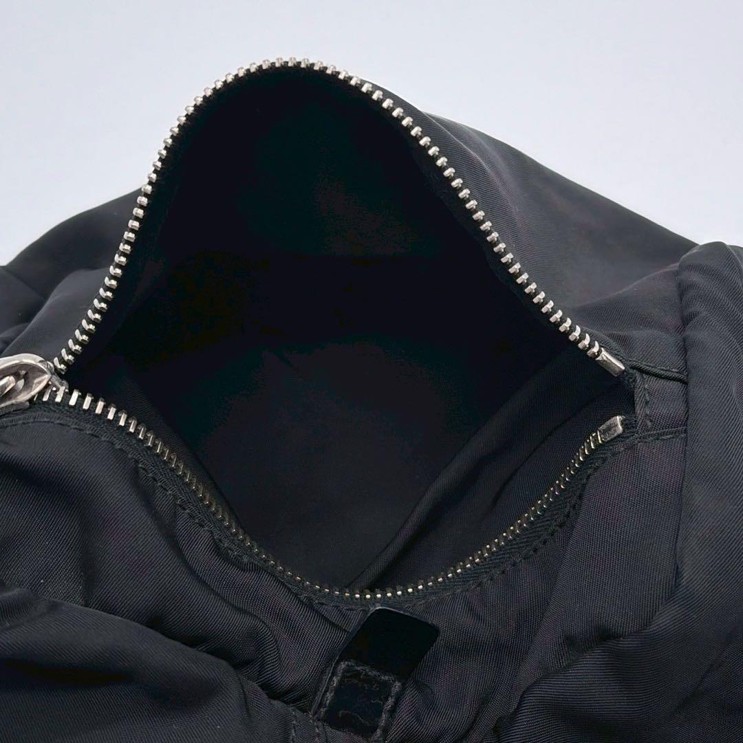 PRADA プラダ ハンドバッグ ミニボストンバッグ ナイロン レザー NERO