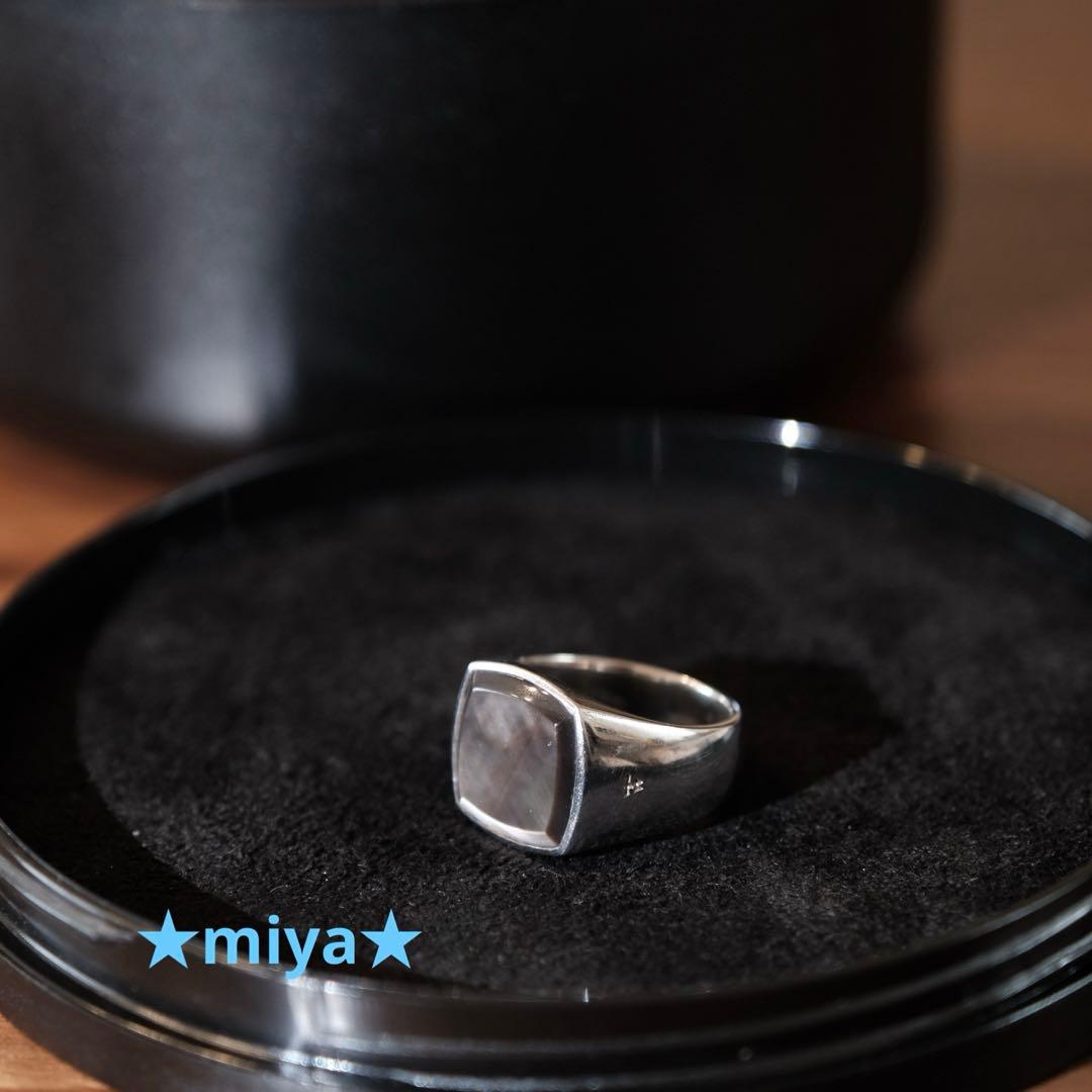 【希少】TOMWOOD / Cushion Black MOP / 54 リング