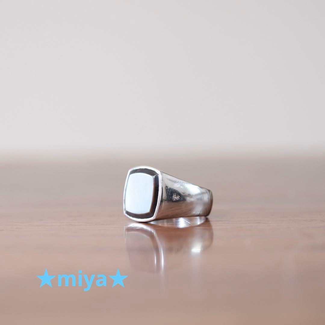 【希少】TOMWOOD / Cushion Black MOP / 54 リング