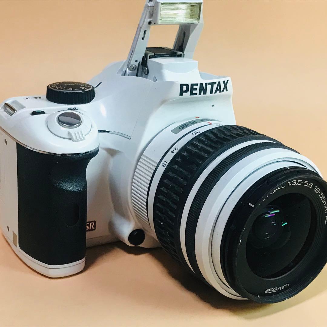 ペンタックス K-x 白　Wi-FiSDアダプター　電池付き
