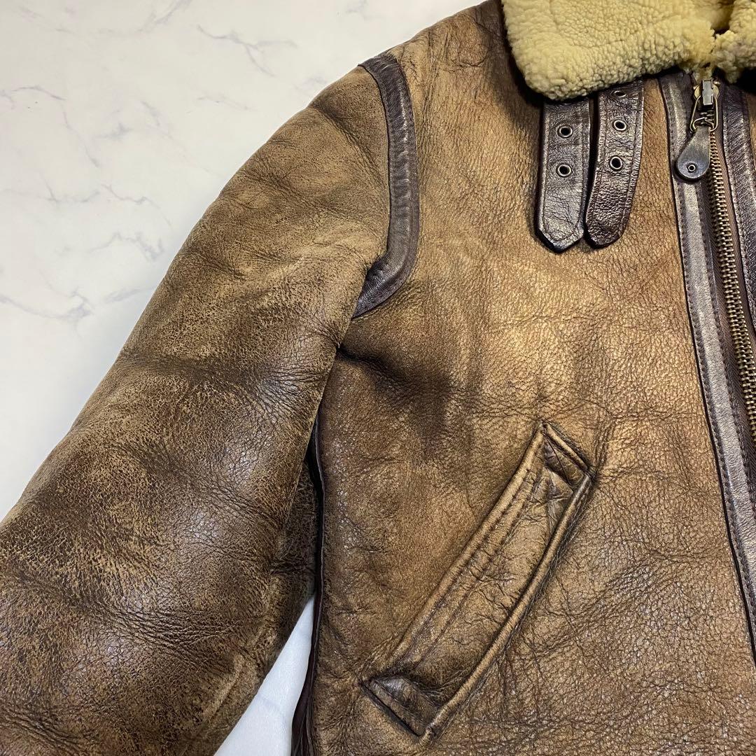 schottショット　B-3 フライトジャケット　40 リアルムートン　羊革