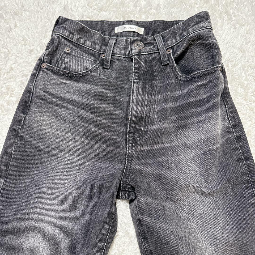 パンツ MOUSSY MVS FLARE BLACK DENIM 24