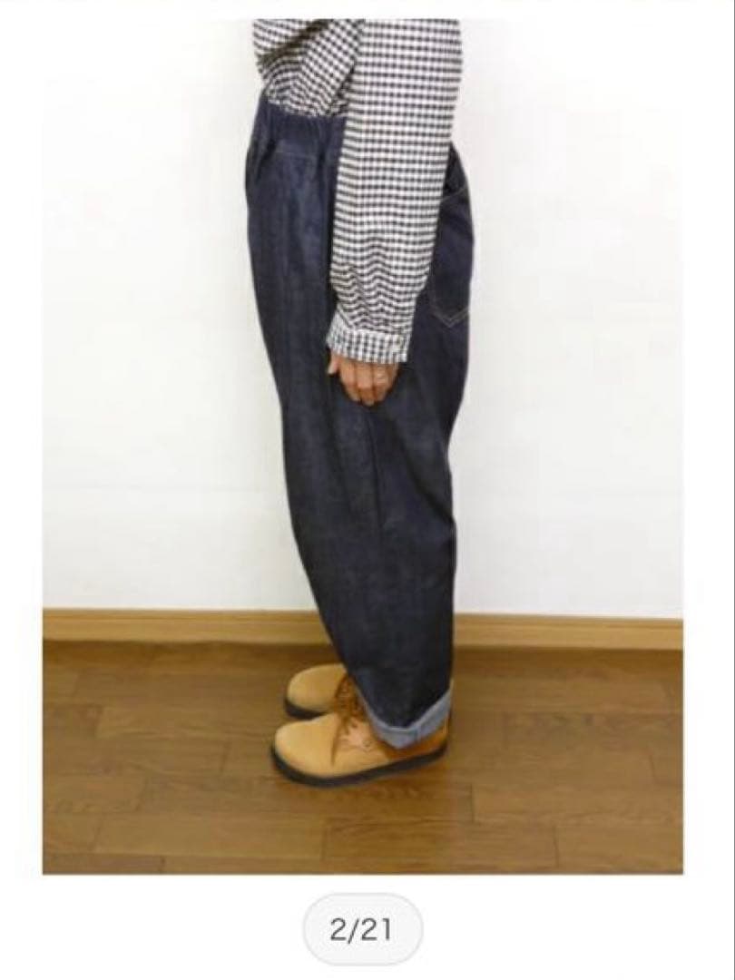 新品訳あり商品！NARU 80zムラデニムコージーパンツ