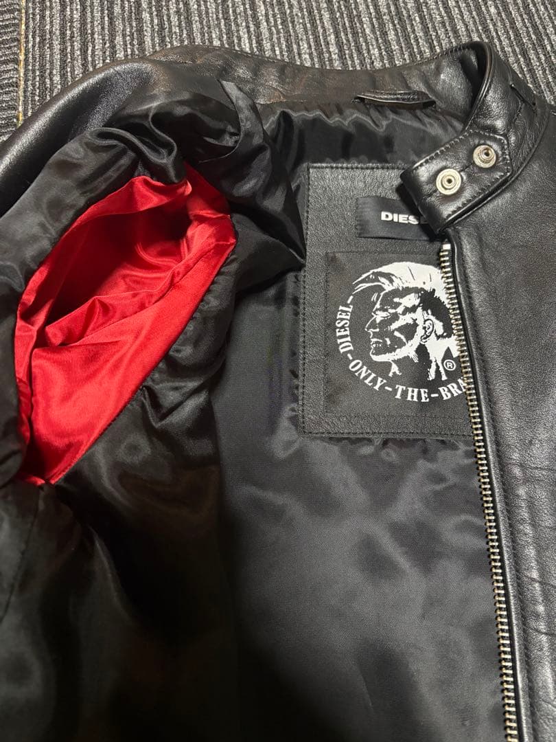 お値下げしました☆ディーゼル　シングルライダースジャケット
