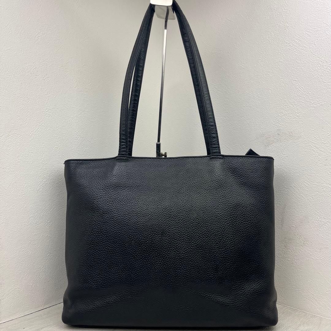 大人気✨ HushTug ハッシュタグ トートバッグ ブラック レザー ビジネス