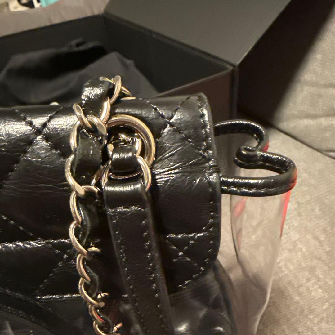 【美品】Chanel ブラック ショルダーバッグ