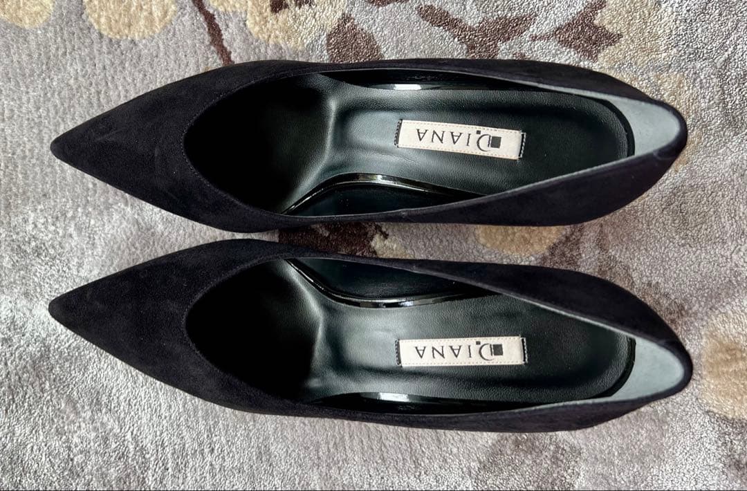 新品未使用Dianaダイアナ　スエード　ブラック　パンプス　24cm