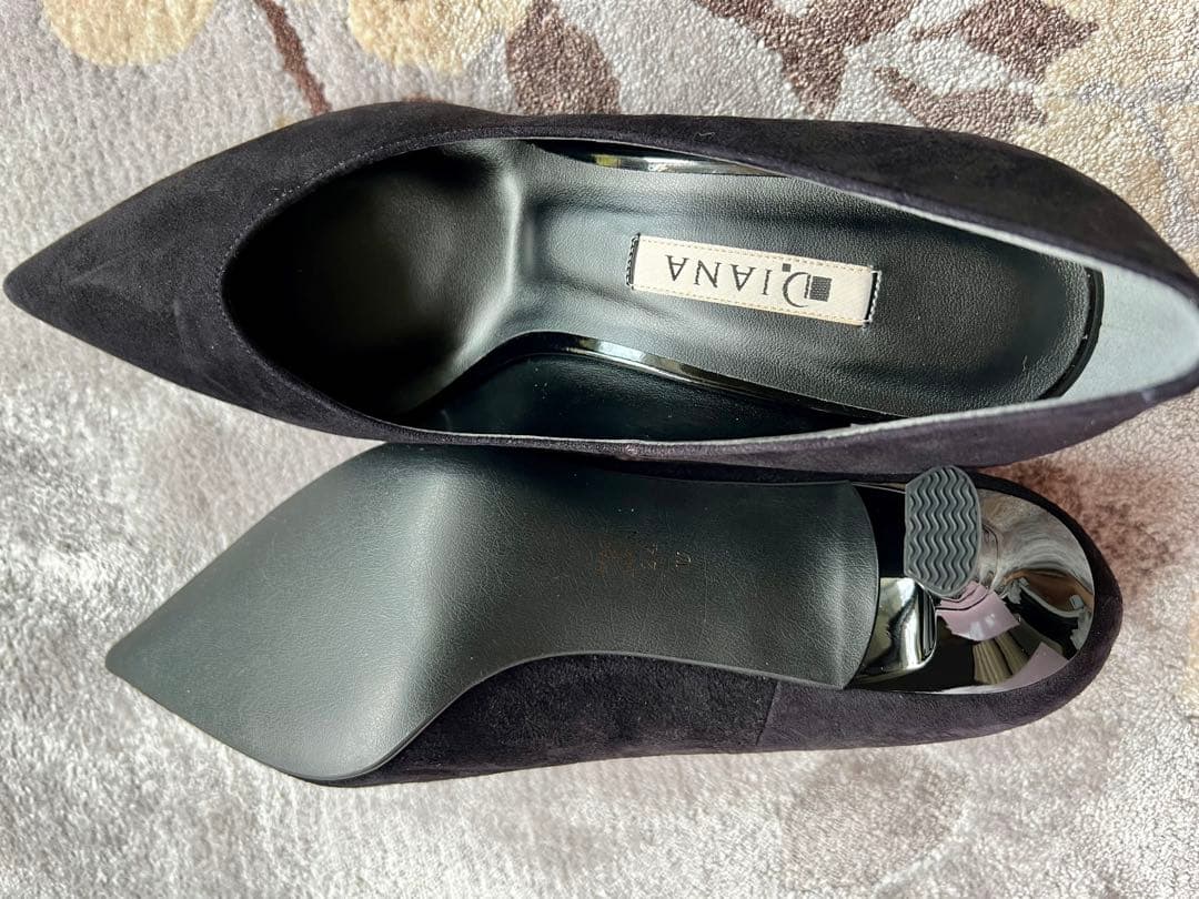 新品未使用Dianaダイアナ　スエード　ブラック　パンプス　24cm