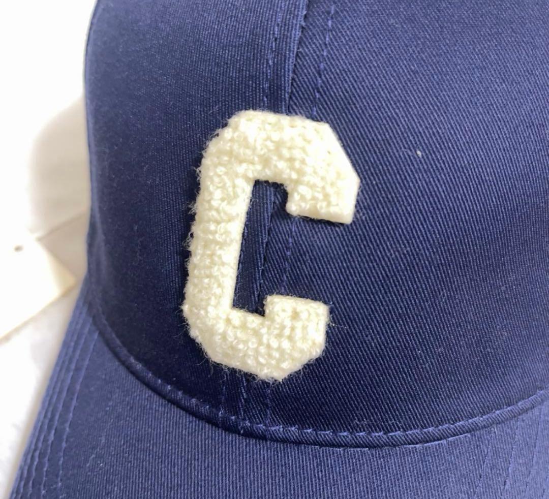 CELINE ネイビー ベースボールキャップ C刺繍