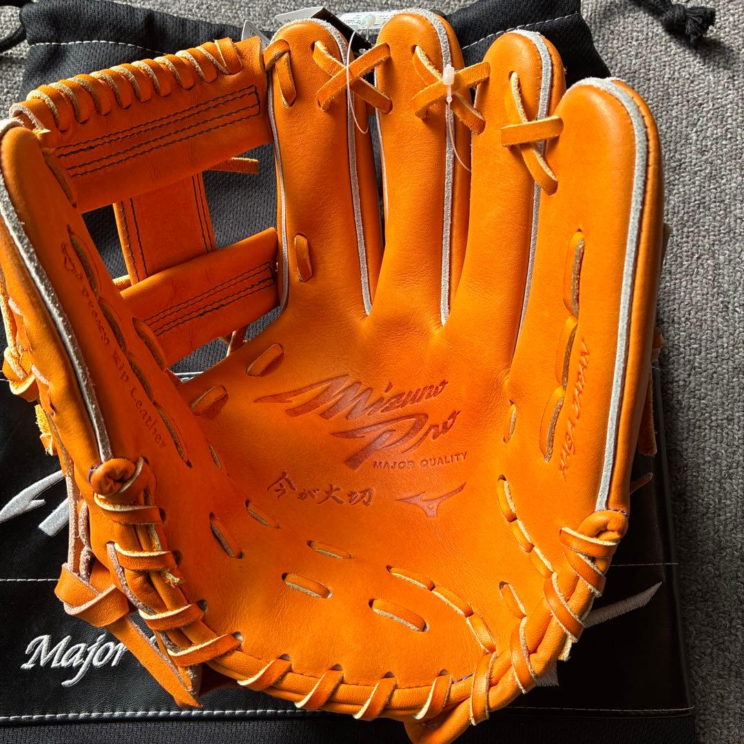 週末限定値下　ミズノプロ　硬式用グラブ　内野手　グローブ　HAGA JAPAN