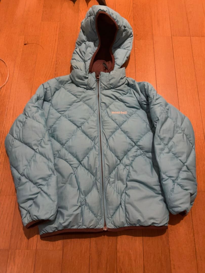 モンベル　リバーシブル　短丈　ダウンジャケット　y2k ストリート