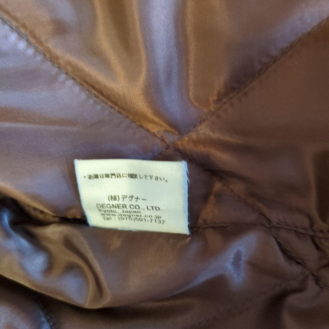 DEGNER CLASSIC BRAND ブラウンレザーライダースジャケット